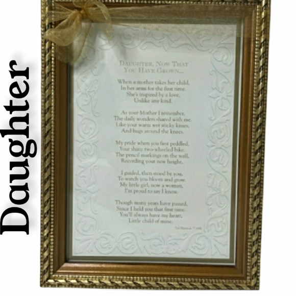 Daughter Now That You Are Grown Picture Gift - Picture 1 of 7